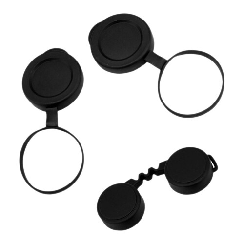 1Set Black Rubber Binocular Objective Lens Caps Protective Covers