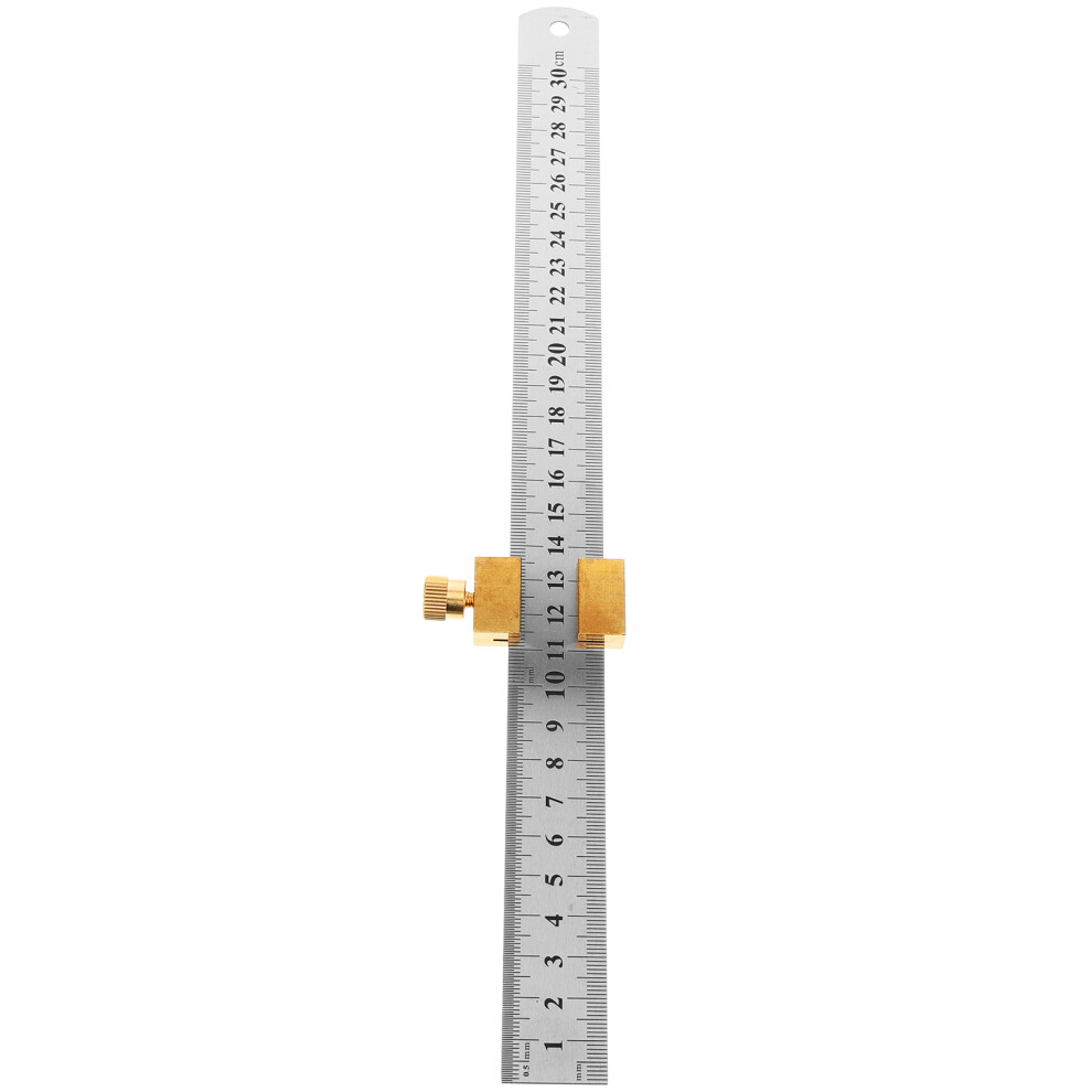 Woodworking Marking Gauge Stop Kit With Ruler And Locator 3314207573326