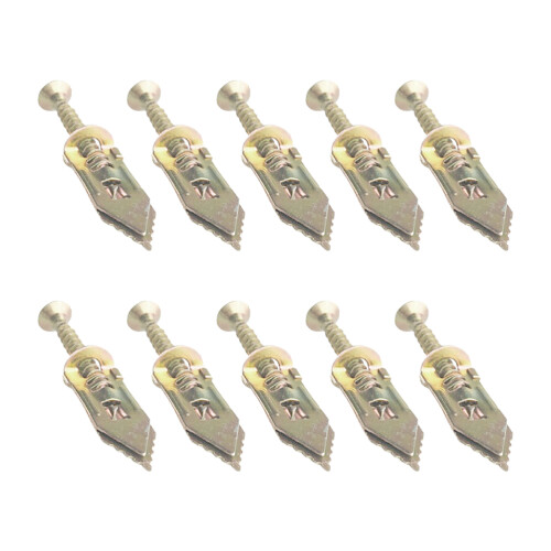 10 Pcs Drywall Anchors Self Tapping Screws For Plasterboard Fixing