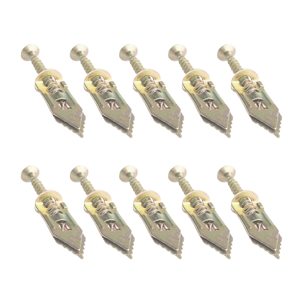 10 Pcs Drywall Anchors Self Tapping Screws For Plasterboard Fixing 3321439682481
