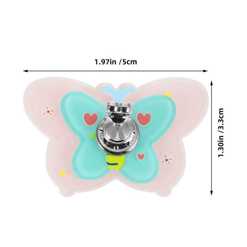 2pcs butterfly acrylic 3d double layer nail display stand 2
