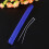 Rubber Care Chain Posted Rear Fork Protector With Stickers Blue 6