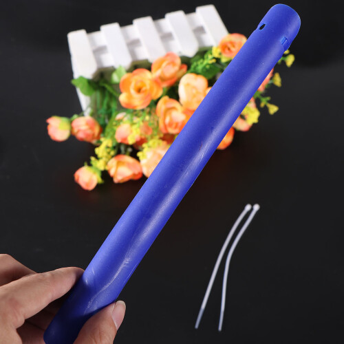 Rubber Care Chain Posted Rear Fork Protector With Stickers Blue 2