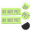 4Pcs Service Dog Reflective Harness Patches 4