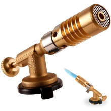 Copper Flame Gun Adjustable Butane Turbo Torch Portable Flame Gun For Home And Outdoor BBQ Baking Welding