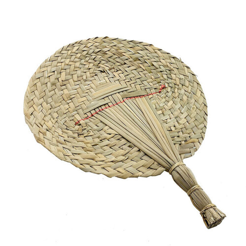 5Pcs Woven Grass Fan Natural Handicraft 2