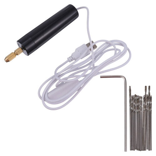 15 Pcs Cordless Rotary Tool USB Charging Mini Electric Drill