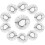 100 Pcs Disposable Nylon Mesh Hair Nets For Home Use 8