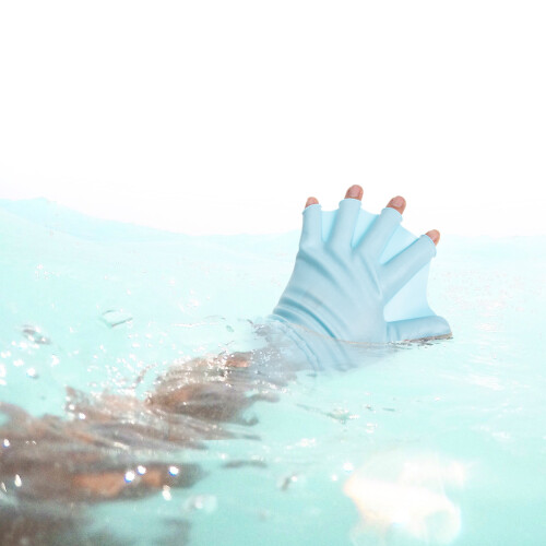 One Pair Adjustable Swim Paddles Pool Diving Gloves 1