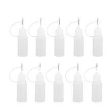 1 Set 20Pcs 10Ml Needle Tip Glue Bottle Applicator Diy Quilling Tool