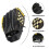 1Pc Baseball Glove Practical Softball Glove Durable Yellow Black 10