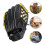 1Pc Baseball Glove Practical Softball Glove Durable Yellow Black 4