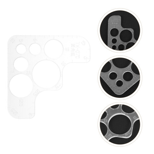 Circle Corner Ruler Acrylic Cutting Stencil Template 2