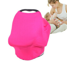 Canopy Car Seat Covers for Babies Unisex Hot Pink Breathable Breastfeeding Covers Washable Windproof Stroller Cover
