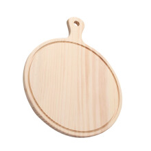 Wooden Pizza Board Round Serving Plate Pastry Board Snack Plate Decorative Food Tray For Home Kitchen