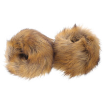 2 faux-pelz armwärmer für damen, winddicht warm