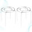 2 stuks rvs taartrooster 12,7 cm 10
