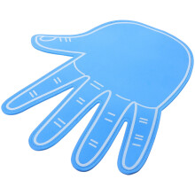 Schaumstoff Hand Blau Fünf Finger Fan Für Sport Und Feiern