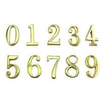 10Stk Metall Hausnummer Schild Gold Modern Für Türen Innenanwendung