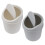 2Stk Desktop Mini Müllbehälter Weiß PP Material Mit Schwingdeckel 1