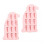 1 set, 2 silikon eiswürfelform pinguin, schokoladenform pink 1