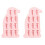 1 set, 2 silikon eiswürfelform pinguin, schokoladenform pink 2