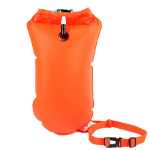 Swim Buoy With Waist Belt Large Capacity Inflatable Bubble, Air Seal PVC Roll Top Waterproof Dry Bag For Swimming Drifting Kayaking