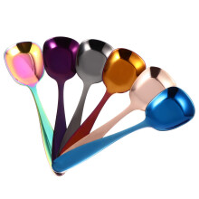 6 flache -löffel quadratisch eiscreme