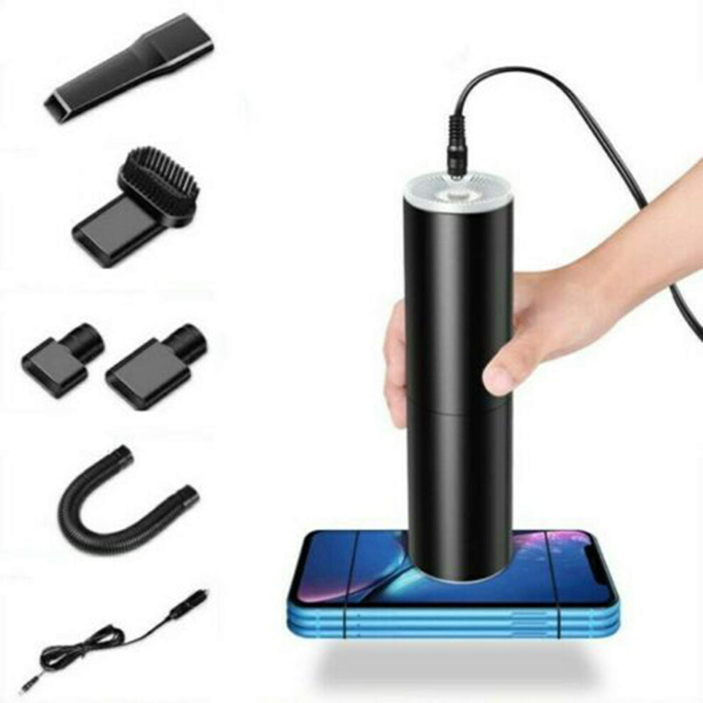 120W Handheld Vacuum For Car And Home - Lightweight Portable Wet And Dry Cleaner, Black 9393856074679