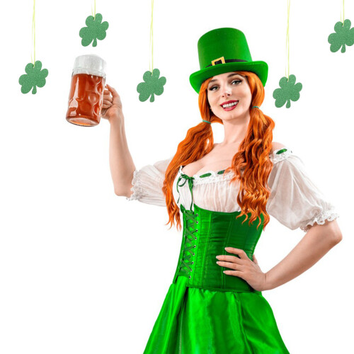 18-teiliges Schamrock-Hängedekor-Set für St. Patrick’s Day 2