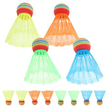 12 bunte schlag- und fallfeste Badmintonbälle für Indoor und Outdoor