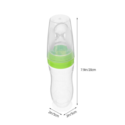 120Ml Baby Saugtyp Reispaste Milchflasche Sicherer Feeder Grün 2