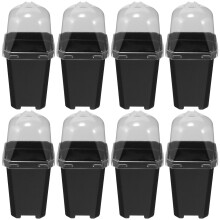 1 Set Keimlingschalen Mit Kuppeldeckeln, Flexibler Anzuchttopf Für Garten