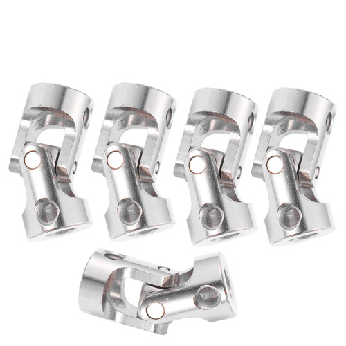 5 universalgelenk-kupplung für rc-auto, crawler, boot (silber)