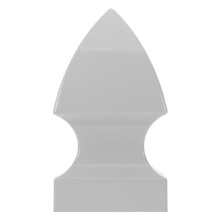 postkappen 5 zoll für metall/ pyramidenförmig dunkelgrau