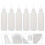 6Pcs 500Ml White Tip Glue Bottles Plastic Precision Applicator 5