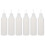 6Pcs 500Ml White Tip Glue Bottles Plastic Precision Applicator 1