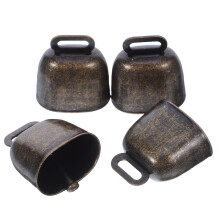 4pcs metal cattle bells sheep bell farming accessory bronze