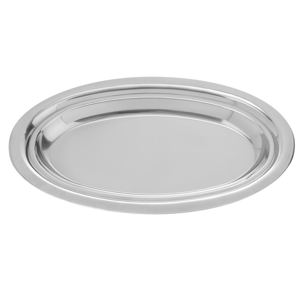 1Pc Stainless Steel Oval Steaming Fish Plate Serving Tray-image-OPC-PKTJKMR-NEW