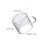 2Pcs Glass Double-Mouth Cup For Milk Coffee Baking Transparent 8