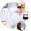2Pcs Glass Double-Mouth Cup For Milk Coffee Baking Transparent 10