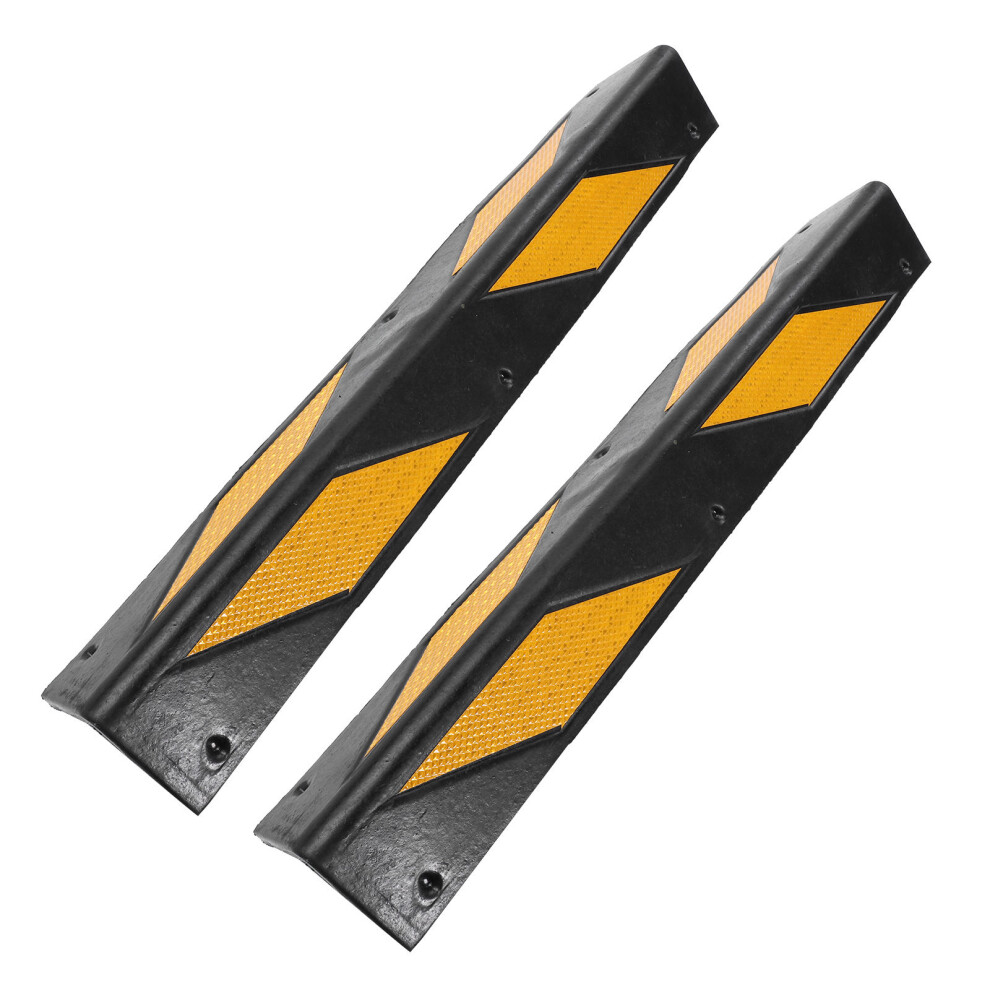 2 Pcs Reflective Rubber Corner Guards For Walls In Garages Warehouses 3321439644076