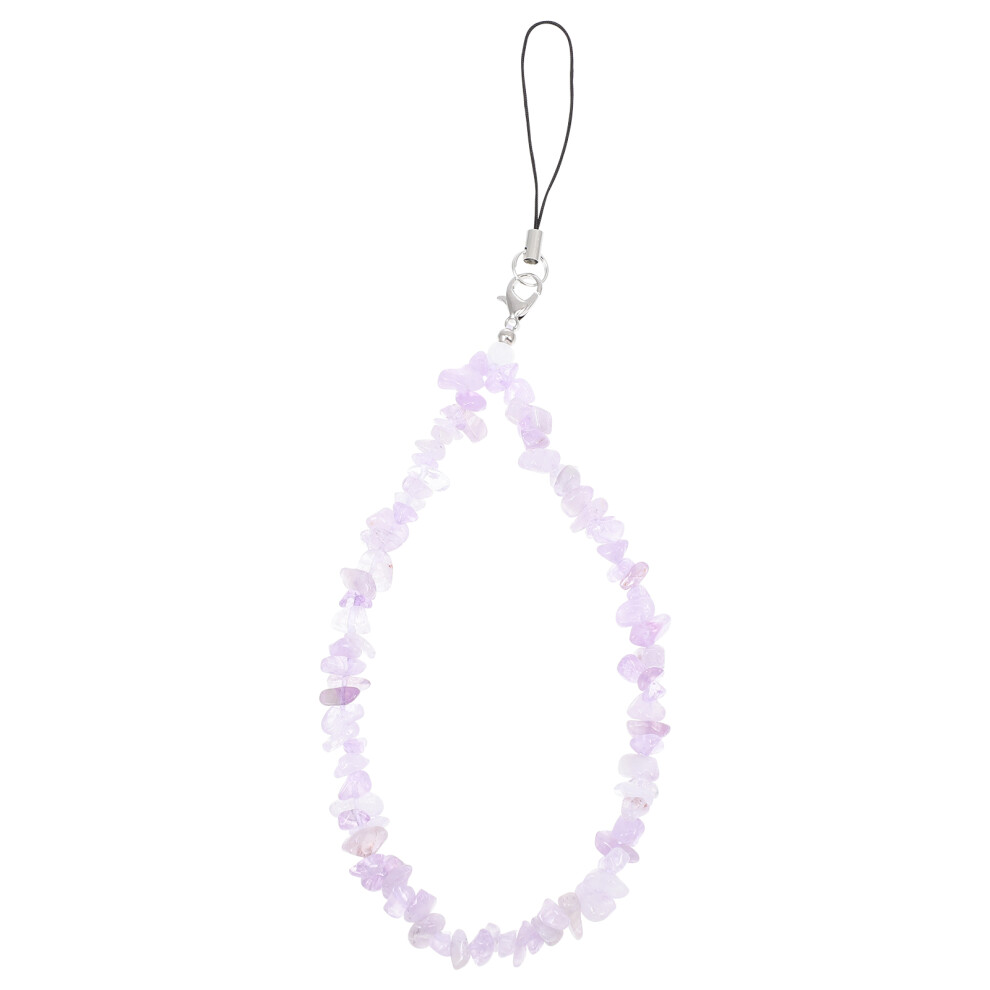 Exquisite Crystal Phone Rope Creative Mobile Lanyard Decor Purple 3321439639461