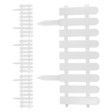 4 Sets Plastic Fences For Garden Courtyard Indoor Outdoor Use White