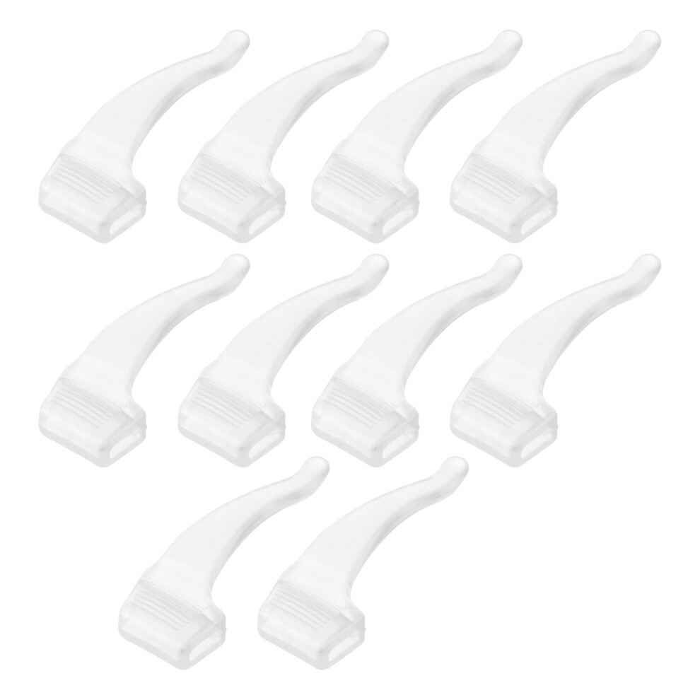 Inoomp 20 Pairs Of Silicone Eyeglasses Anti-Skid Ear Pads (Transparent)