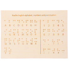 Wood Braille Board For Teaching Blind People