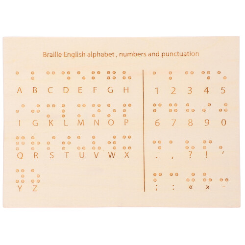 Wood Braille Board For Teaching Blind People