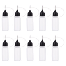 20pcs 10ml precision tip plastic applicator bottles for glue paint crafts