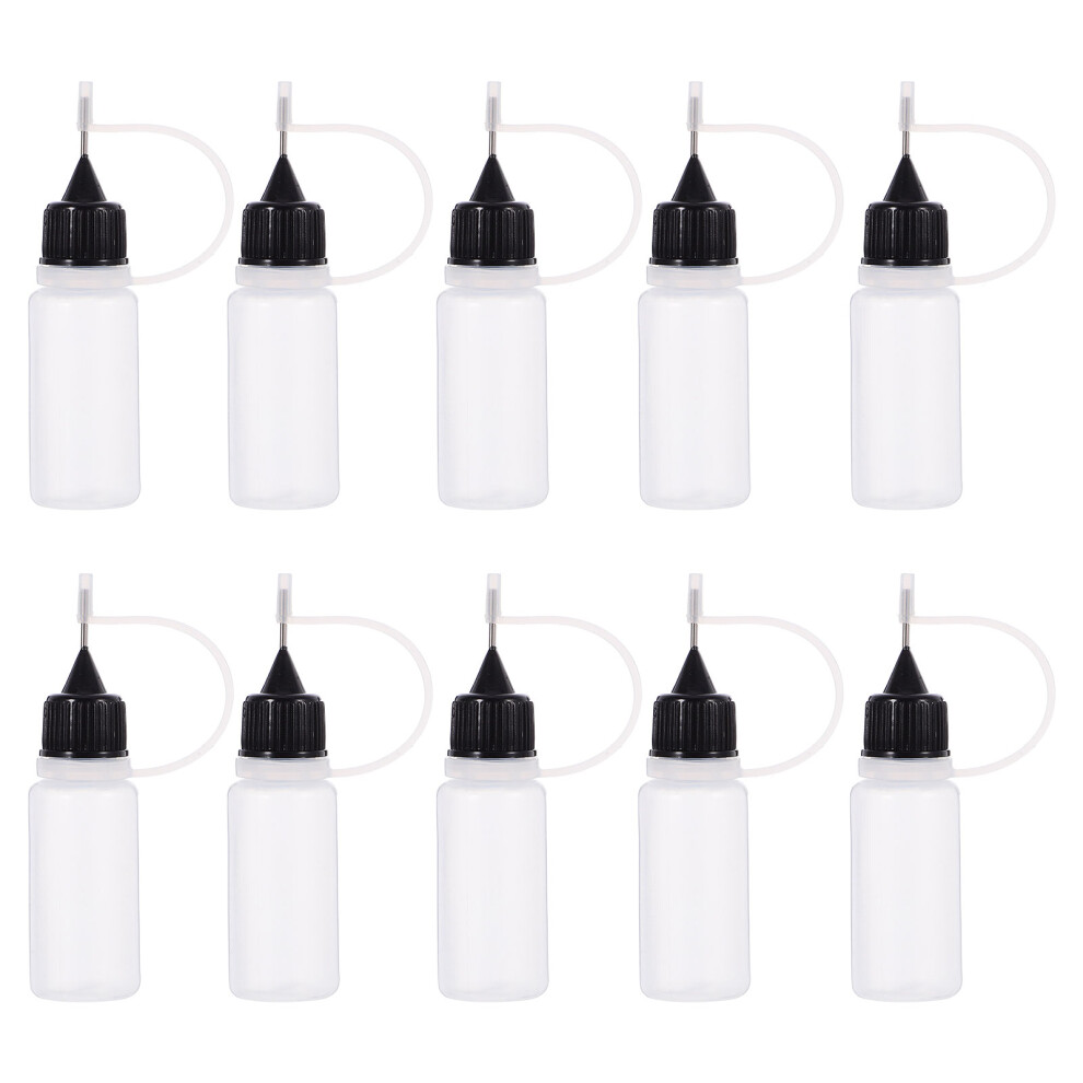 Aboofan 20Pcs 10Ml Precision Tip Plastic Applicator Bottles For Glue Paint Crafts