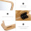 Wooden Tabletop Cosmetic Mirror Household Desktop Foldable Makeup 9